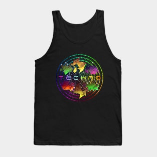 World Techno Community EDM Music Lover Tank Top